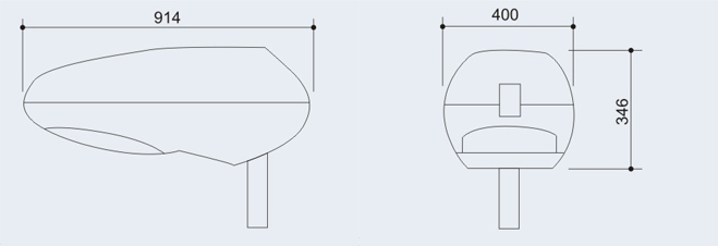 西班牙道路燈燈具結(jié)構(gòu)尺寸圖